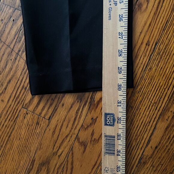 Perry Ellis Portfolio Very Slim Slacks Black Mens 32x30 Dress Pants Trousers - Picture 7 of 9